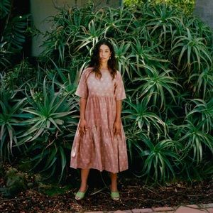 CHRISTY DAWN Theo Mauve Sunflower Silk-Cotton L